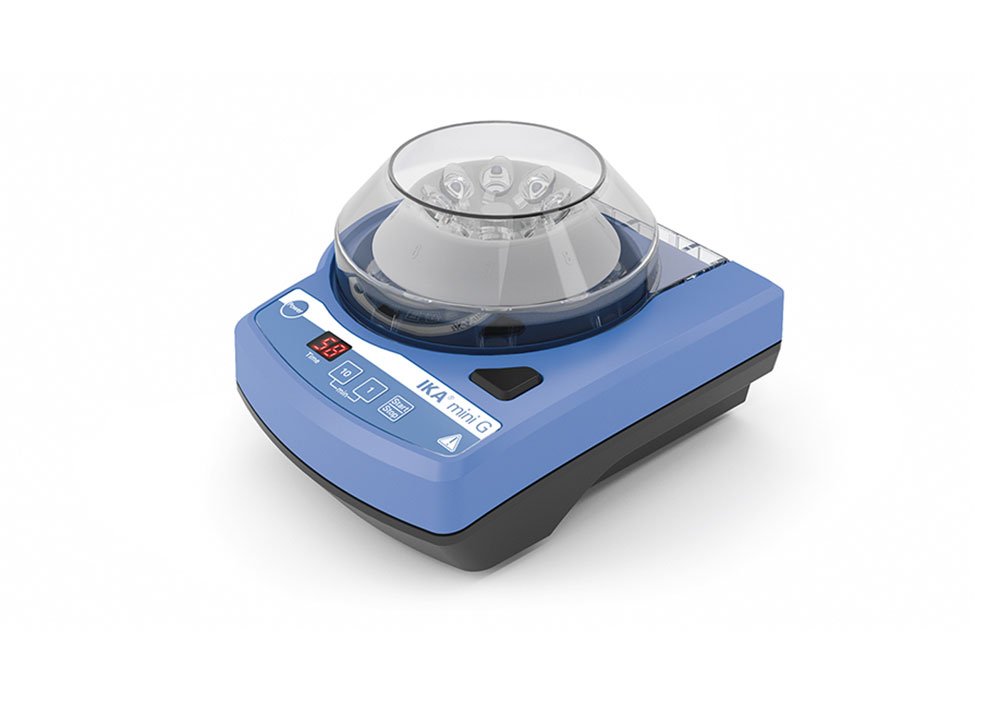 IKA mini G Centrifuge, 6000 rpm, 8x2 ml, m. timer