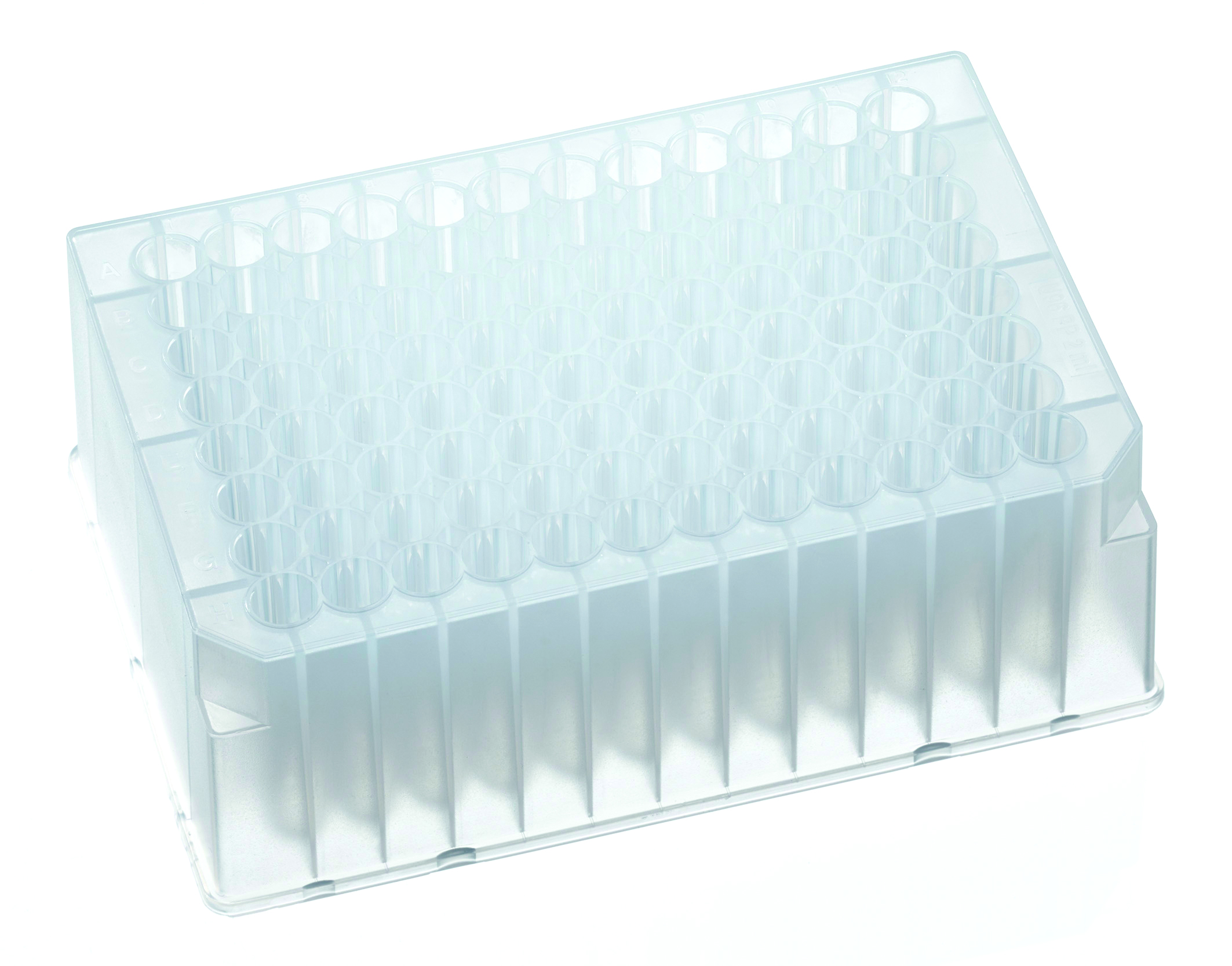 Plade, 96-pos., firk., V, 2,0ml, glas-ct PP, 10stk