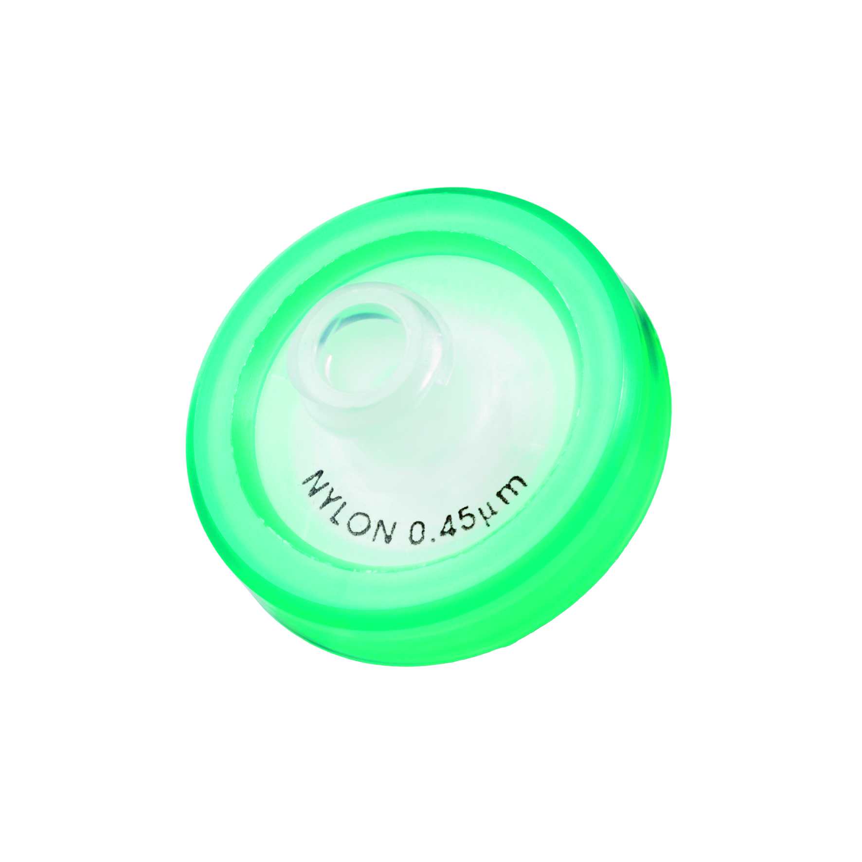 Syringe filter Nylon 17mm 0,45um green, 100 pcs