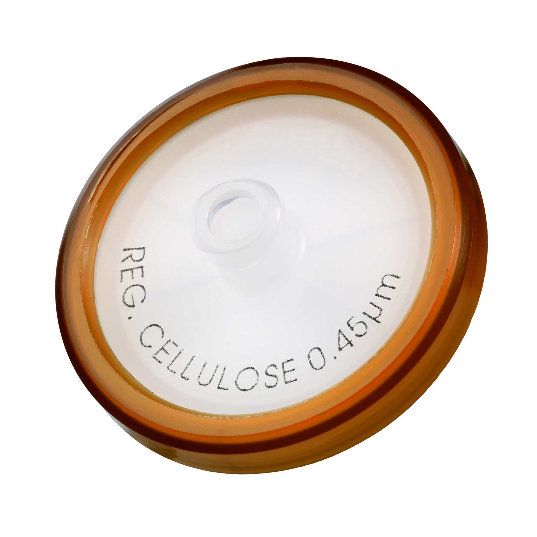 Syringe filter RC 30mm 0,45um amber, w/GF, 100pcs