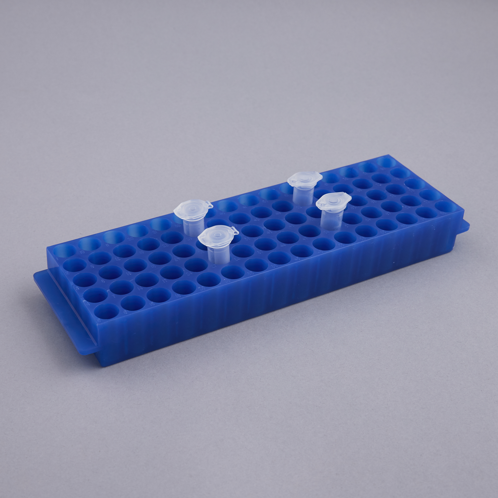 80 well racks blue  225 x 65 x 27 mm