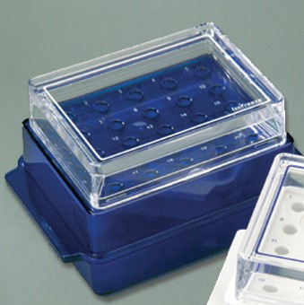Rack IsoFreeze for 20 pcs. 1.5/2 ml micro tubes or 20 pcs. 0.5 ml micro tubes bl