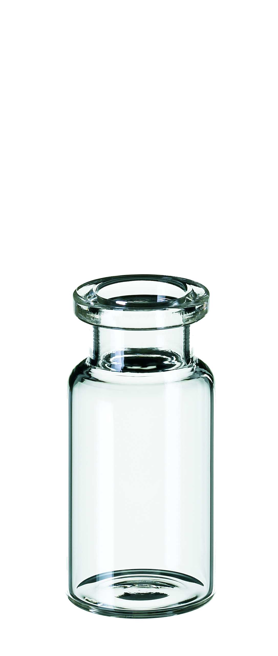 Crimp vial 10 ml 20 mm neck, flat bottom, 100 pcs