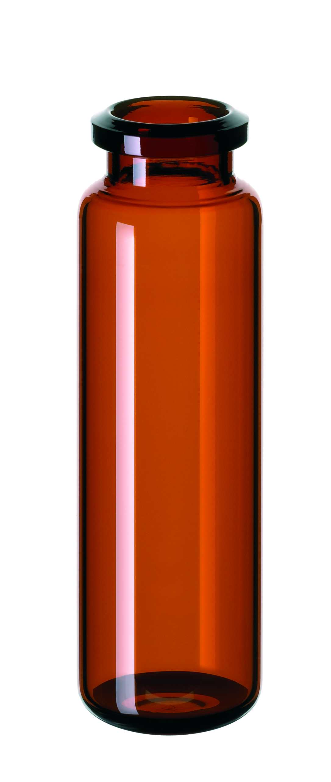 Crimp vial 20 ml, HS, 75,5x23mm, amber, 100pcs