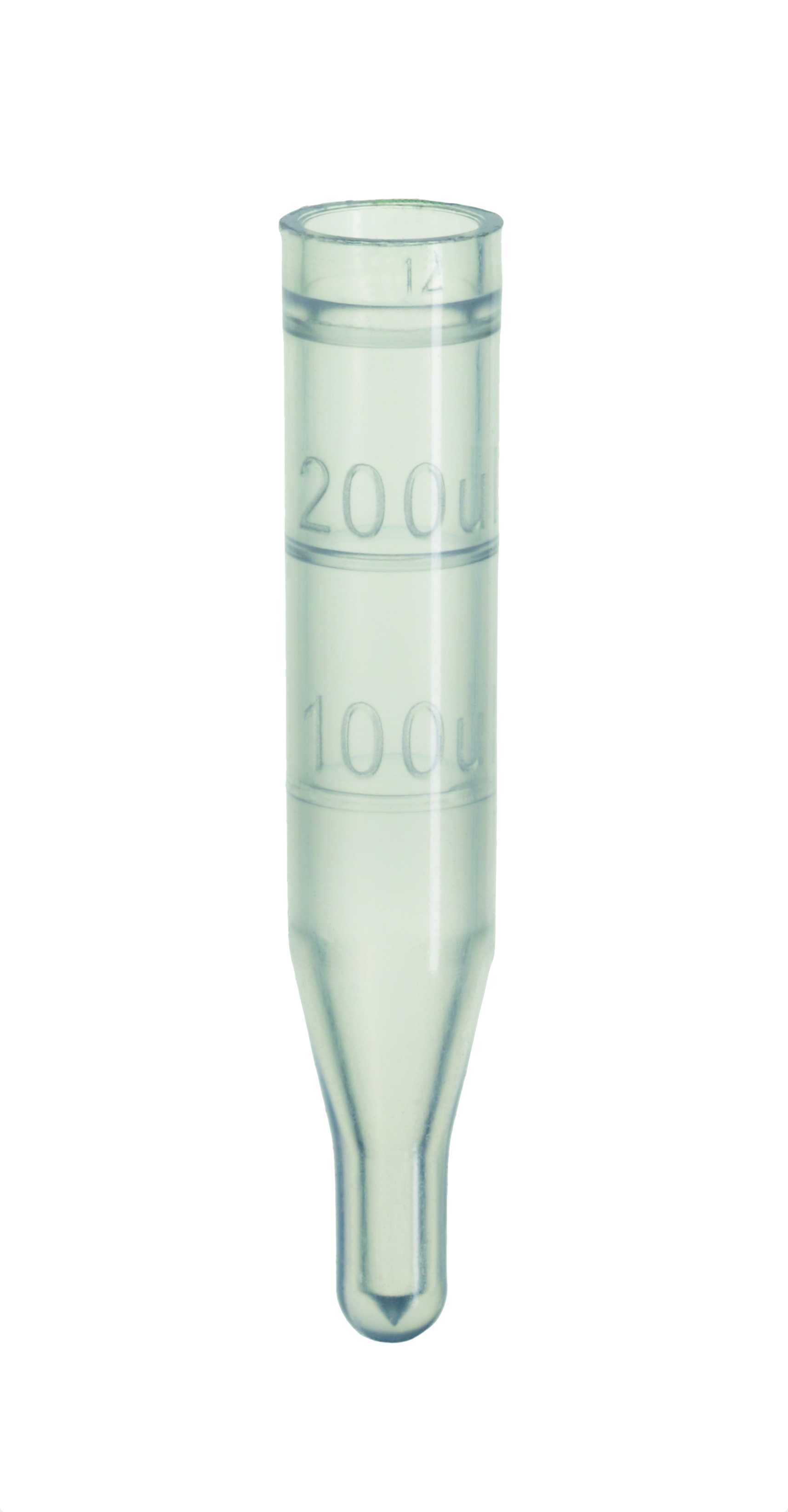 Indsats 0,1 ml, polypropylen, 31x6 mm, 100stk