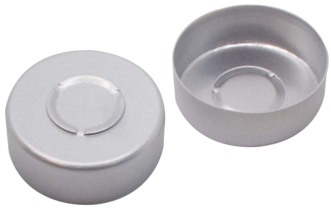 Kapsel 20mm, alu, lak., center afrivning, 1000stk