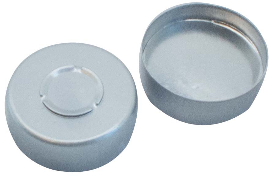 Kapsel 20mm, alu, C-T, Sil/Alu, 3,0mm, 100stk