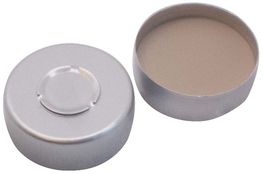 Kapsel 20mm, alu, C-T, Sil/PTFE, 3,0mm, 100stk