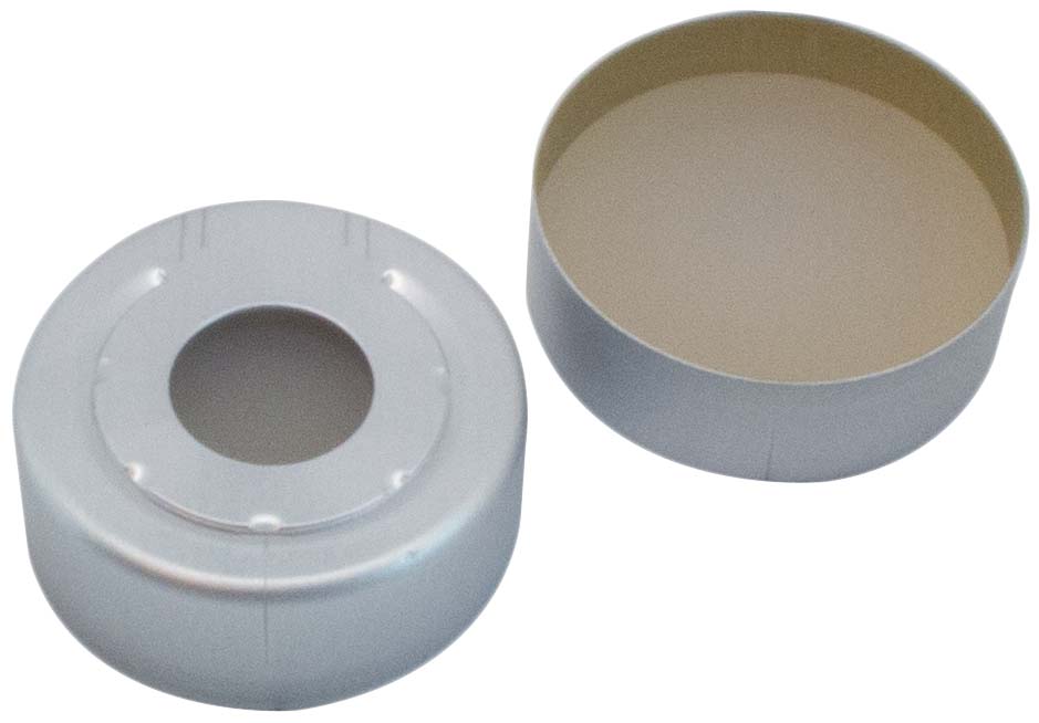 Kapsel 20mm, alu, HS, ZP, Sil/PTFE, 3,0mm, 100stk