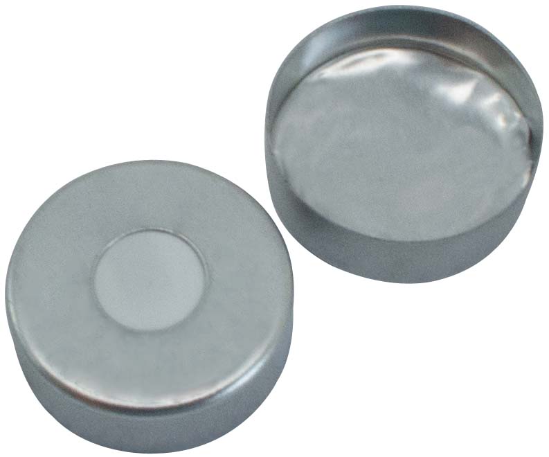 Kapsel 20mm, magn., Sil/Alu 1,3mm, 100stk