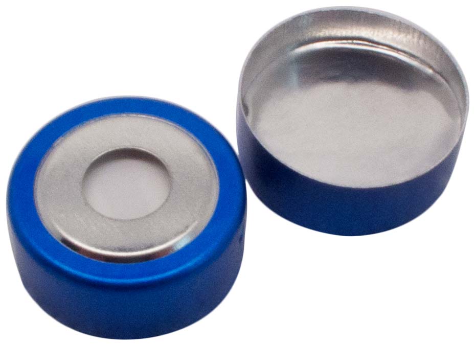 Kapsel 20mm, magn., blå, Sil/Alu 3mm, 100stk