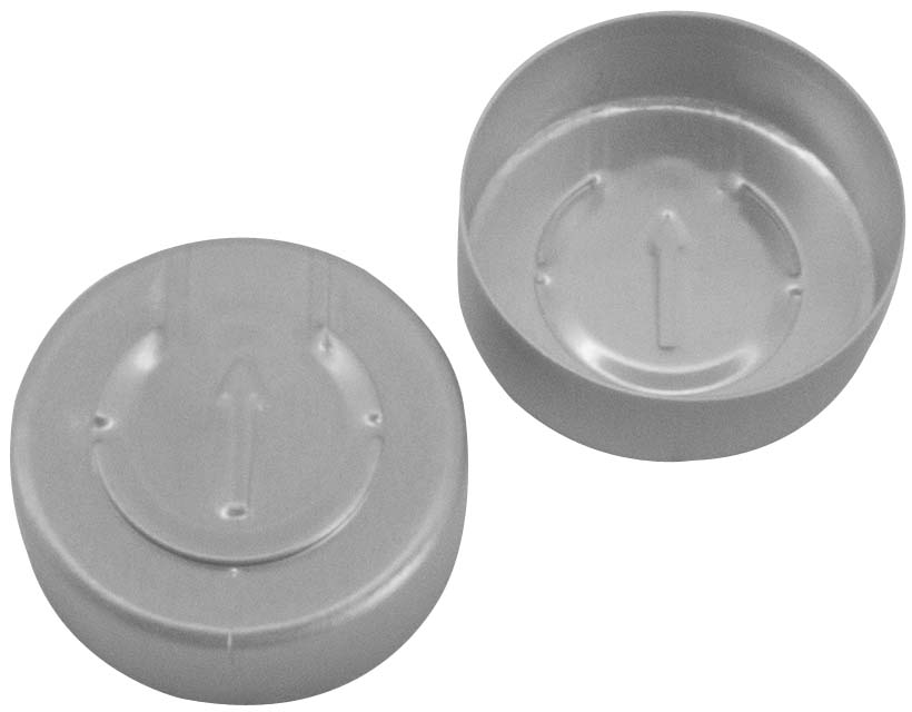 Kapsel 20mm, alu, lak., komplet afrivning, 1000stk