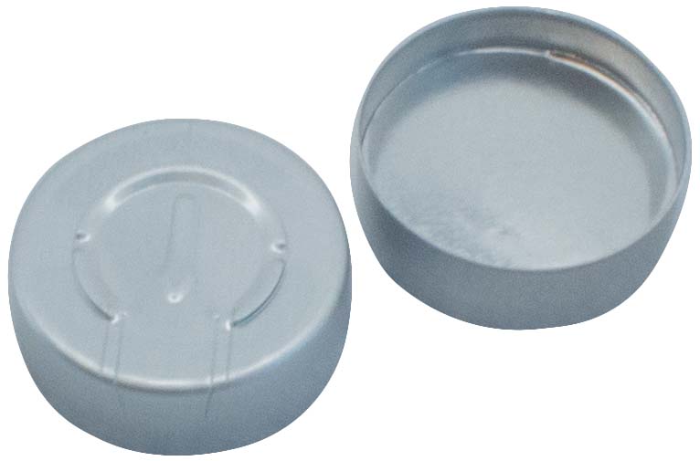 Kapsel 20mm, alu, T-O, Sil/Alu, 3,0mm, 100stk