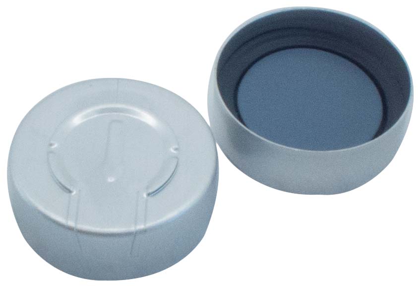 Kapsel 20mm, alu, T-O, PF, B/PTFE, 3,0mm, 100stk