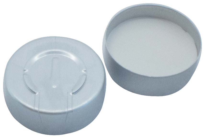 Kapsel 20mm, alu, T-O, Sil/PTFE, 3,0mm, 100stk