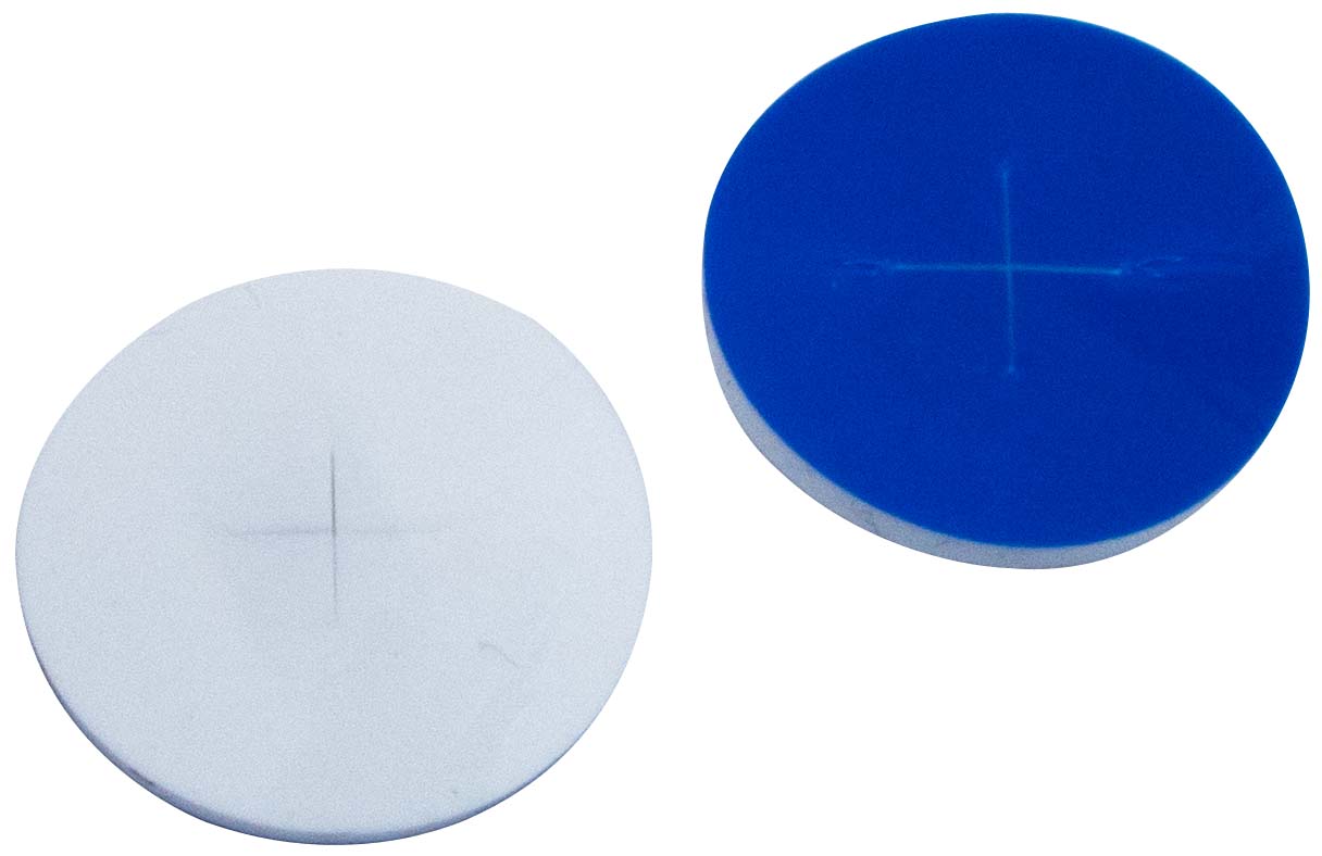 Septa 22mm, Sil/PTFE, 1,5mm, X-sl., 55S, 100stk