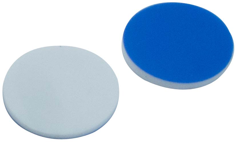 Septa 17,15mm, Silicone/PTFE, 1,5mm, 55S, 100stk