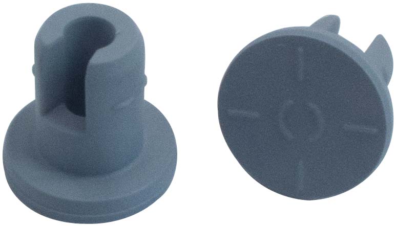 Prop til frysetørring 13mm, b-butyl, grå, 100stk