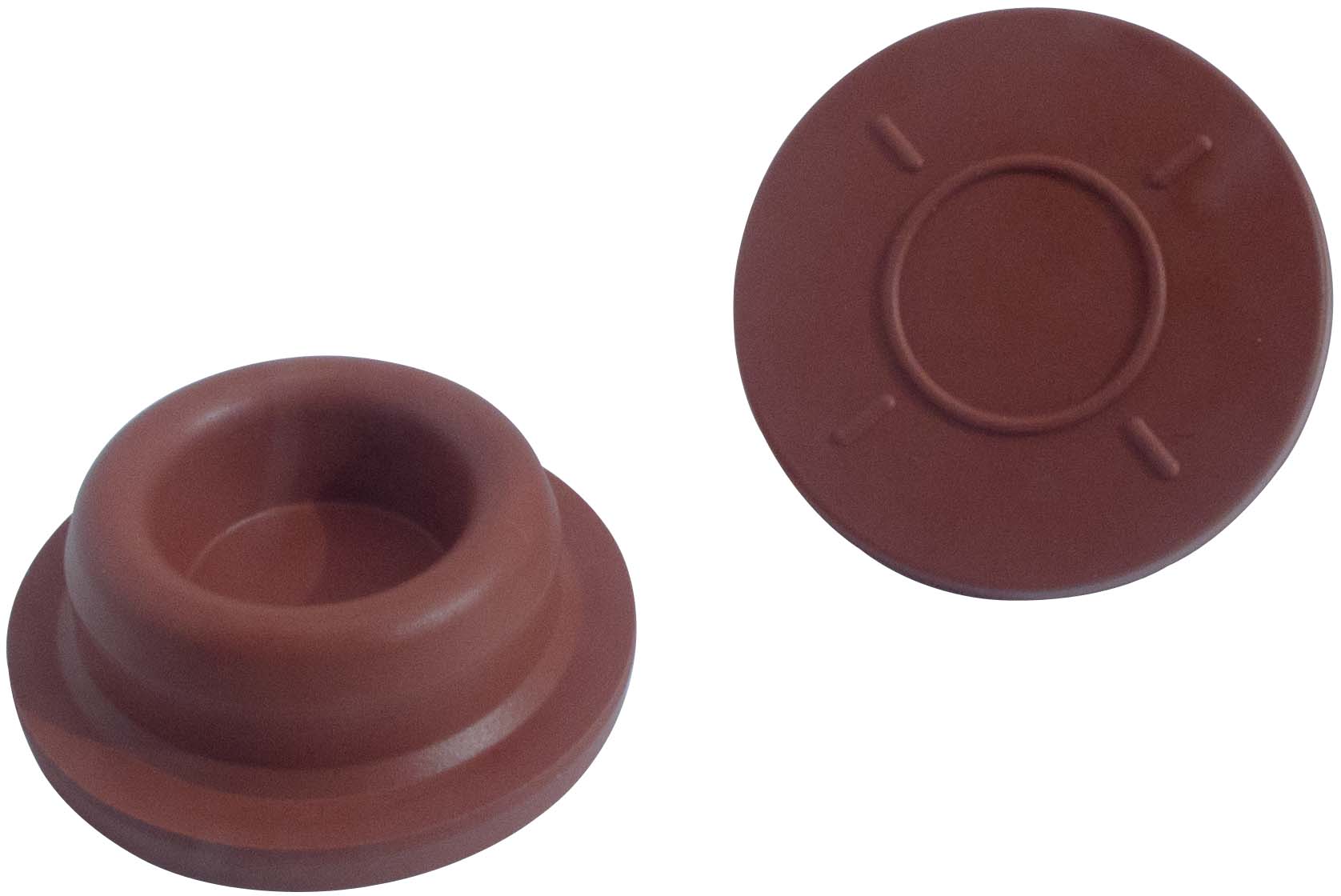 Prop for inf.fl. 32mm, rød-brun, c-butyl, 100stk