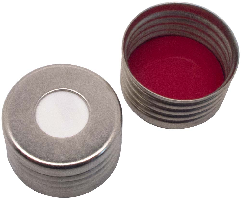 Skruelåg 18mm, magn., 18F, Sil/PTFE, 1,3mm, 100stk