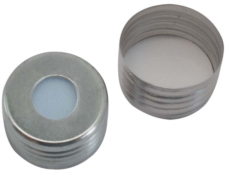 Skruelåg 18mm, magn., 18F, Sil/PTFE, 1,3mm, 100stk