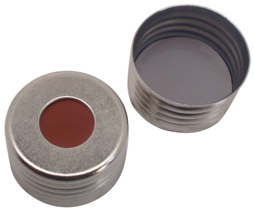 Skruelåg 18mm, magn., Sil/PTFE HTX, 3,0mm, 100stk