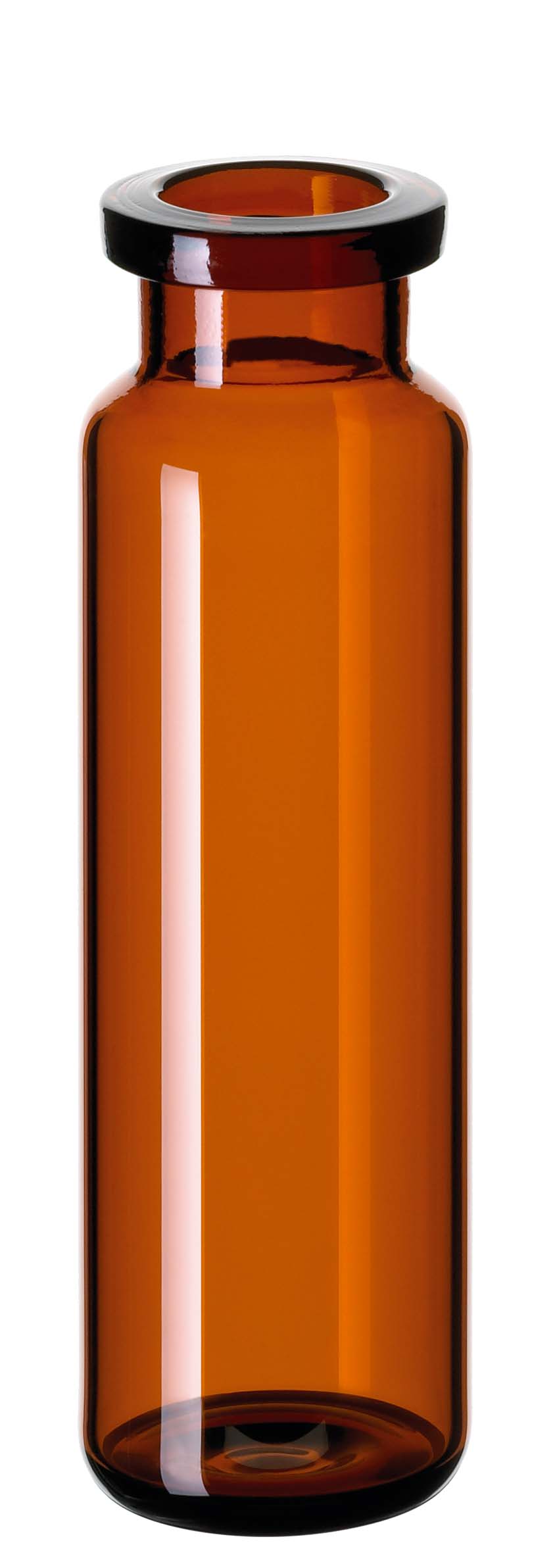 HS-vial 20ml, 20mm, brun, DIN, afr. bund, 100stk