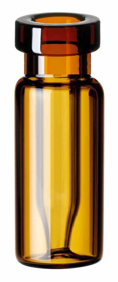 Vial med 0,3ml indsats, 11mm, brun, Base, 100stk