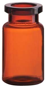 Inj.flaske 2ml, 13mm, brun, DIN/ISO, 352stk