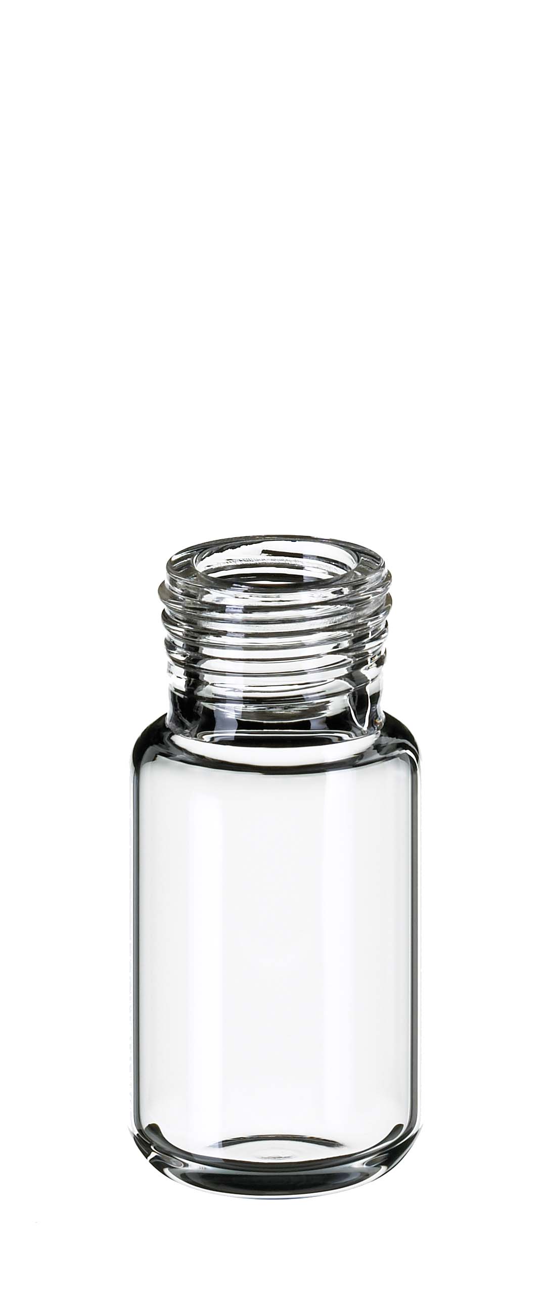 HS-vial 10ml, ND18F, klar, afr. bund, 100stk