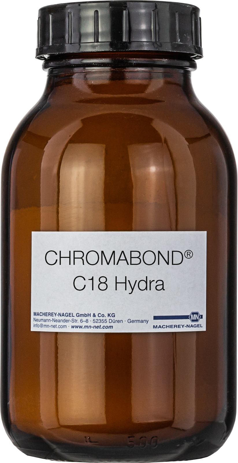 CHROMABOND sorbent C18 Hydra 100 g i glasbeholder