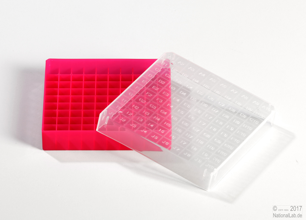 EPPi® Kryobox 0.5, 10x10, 34mm, rød