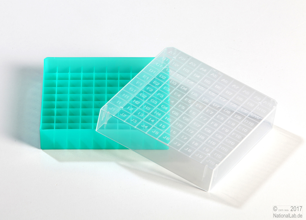 EPPi Cryobox 1.0, 10x10, grøn, 40 mm, PP