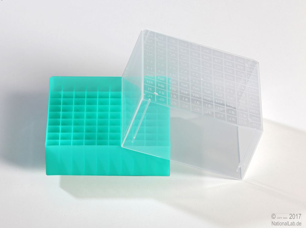 Cryobox 5.0, 100 huller, grøn, 94mm, ID, PP