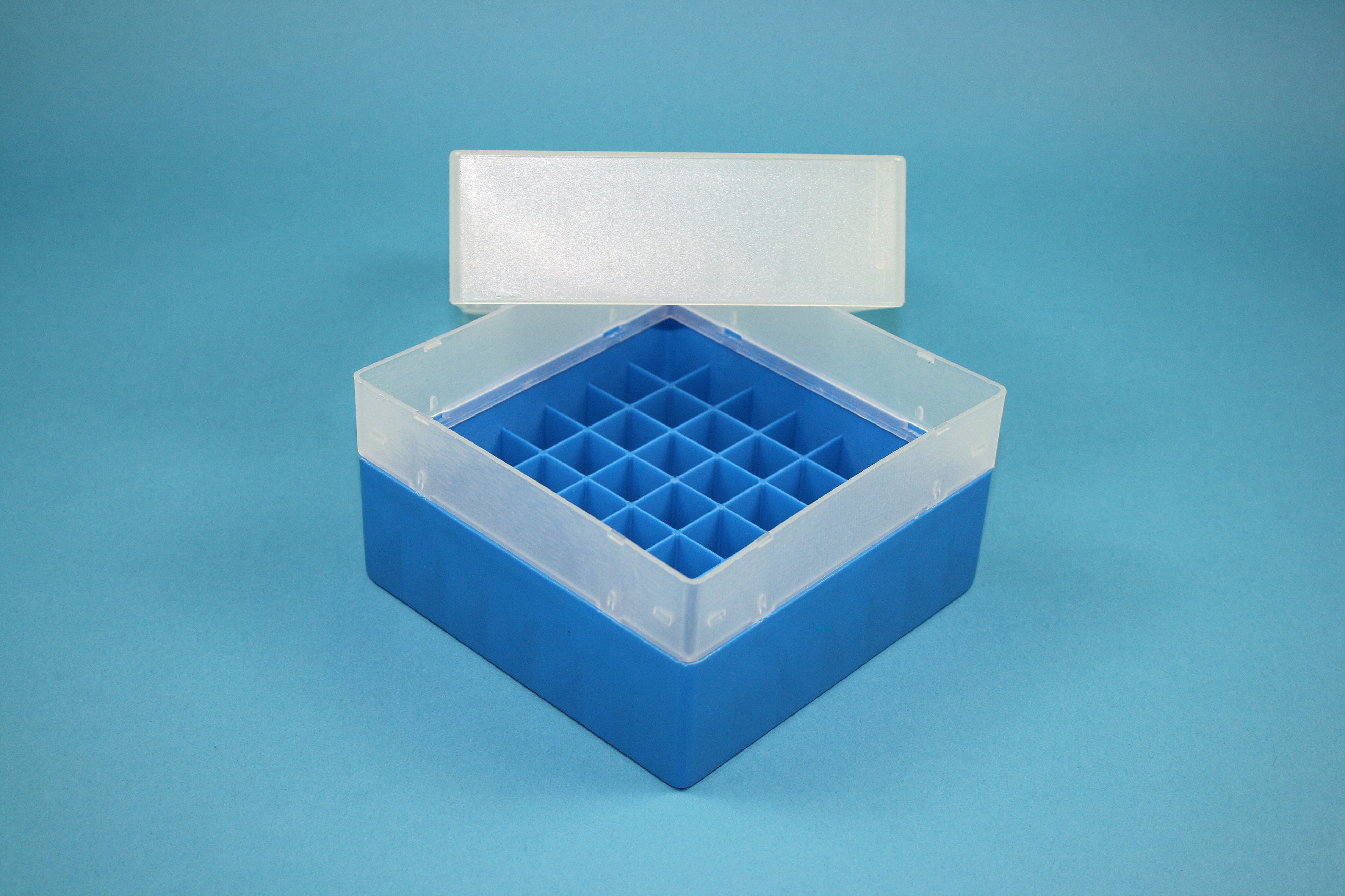 EPPi Box 102, 7x7, blå, 102mm, fast, PP, 16,5mm