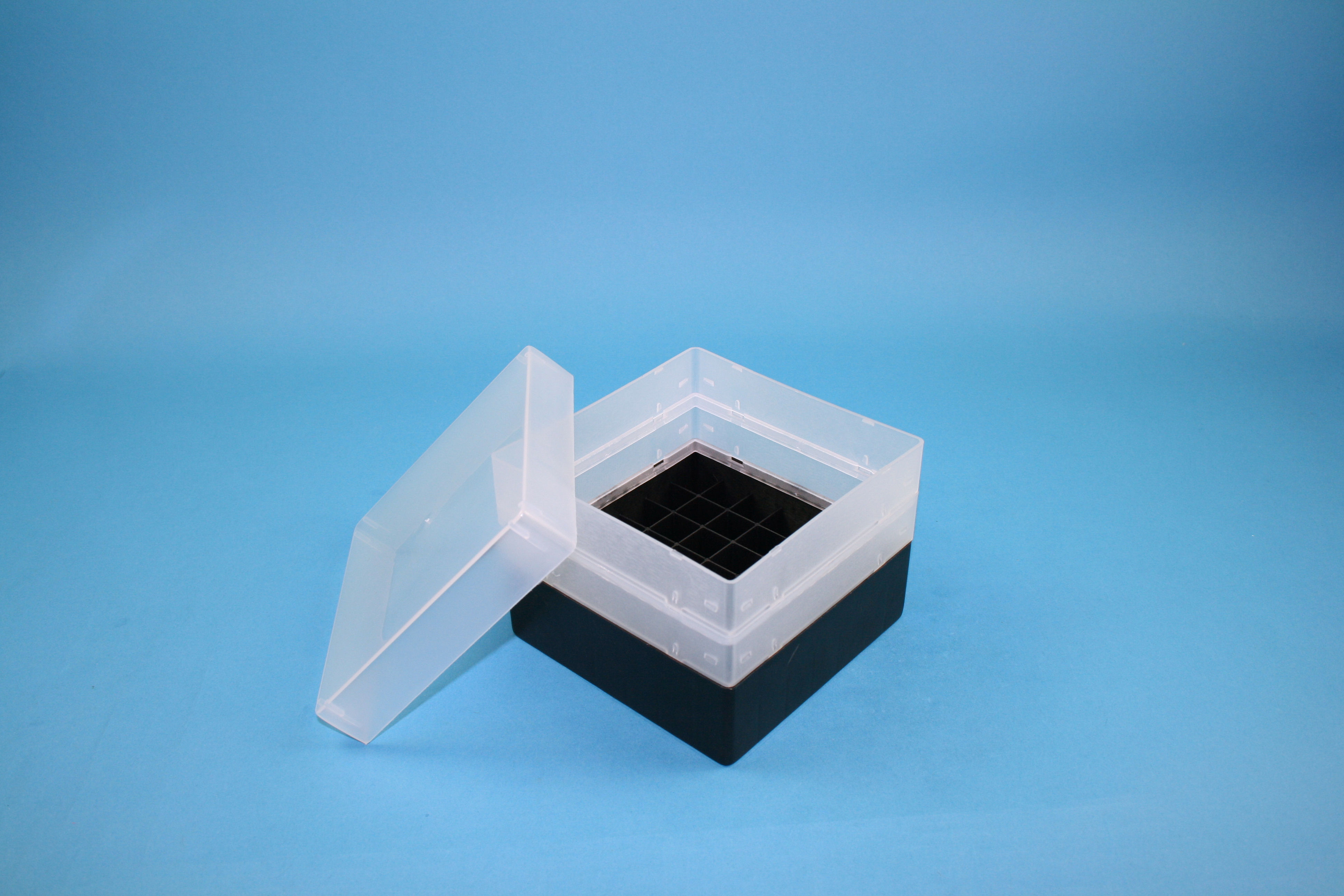 EPPi Box 105, 7x7, sort, 105mm, fast, PP, 16,5mm