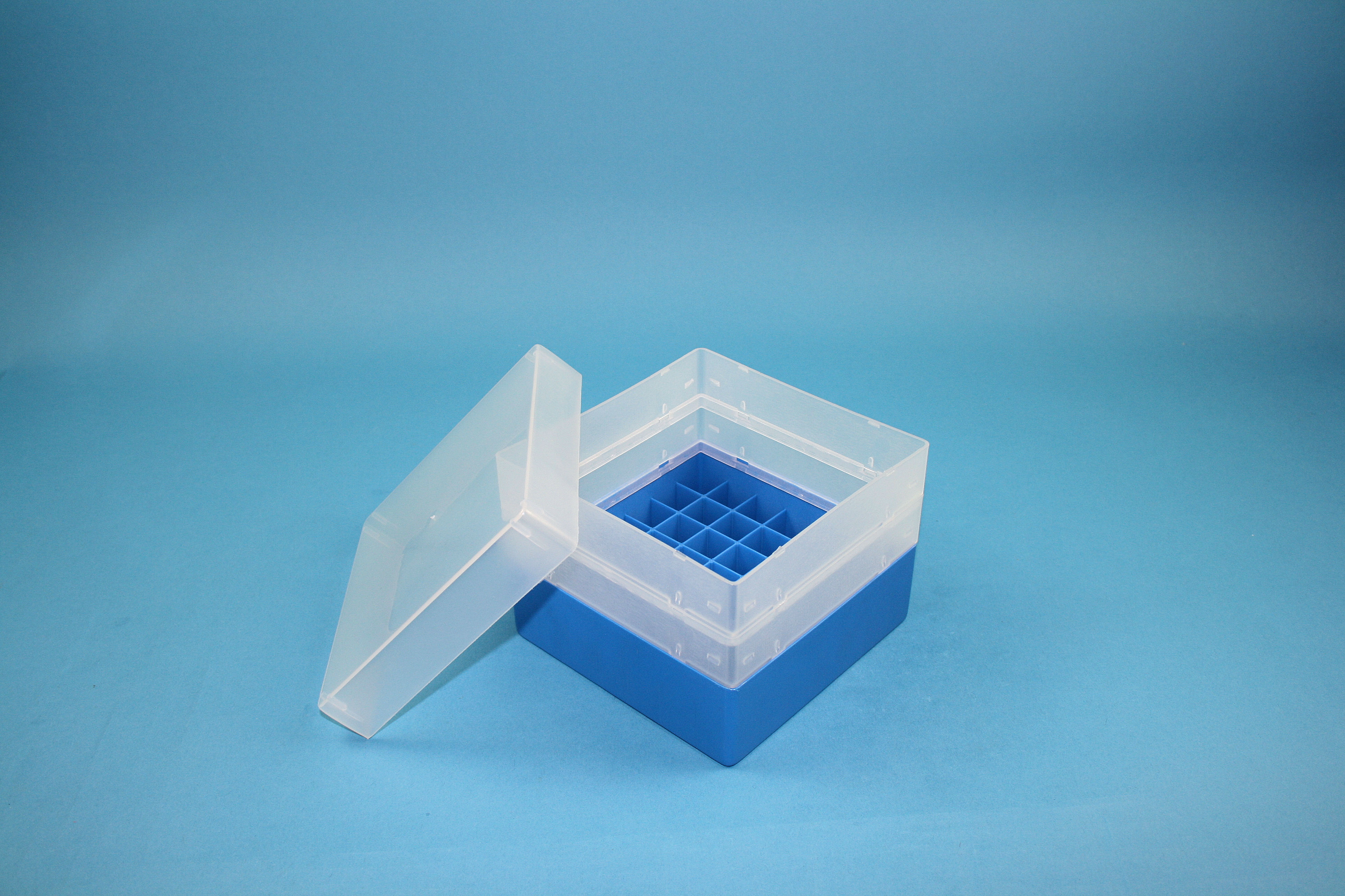 EPPi Box 105, 7x7, blå, 105mm, fast, PP, 16,5mm