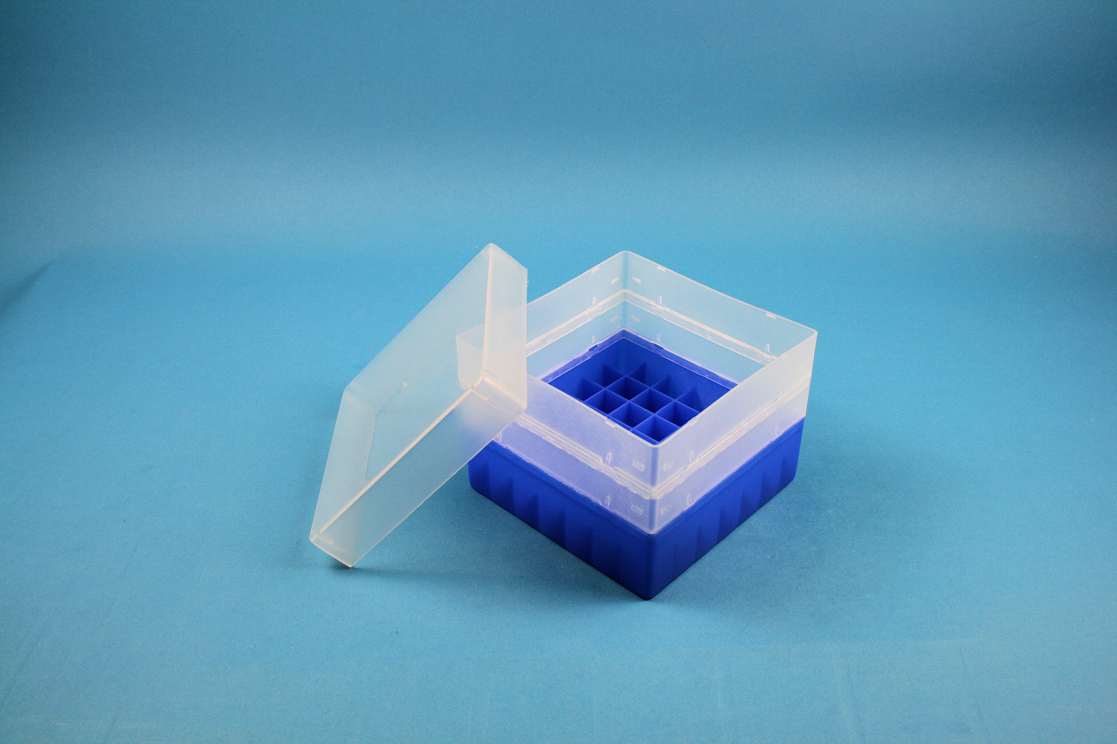 EPPi Box 105, 7x7, n-blå, 105mm, fast, PP, 16,5mm