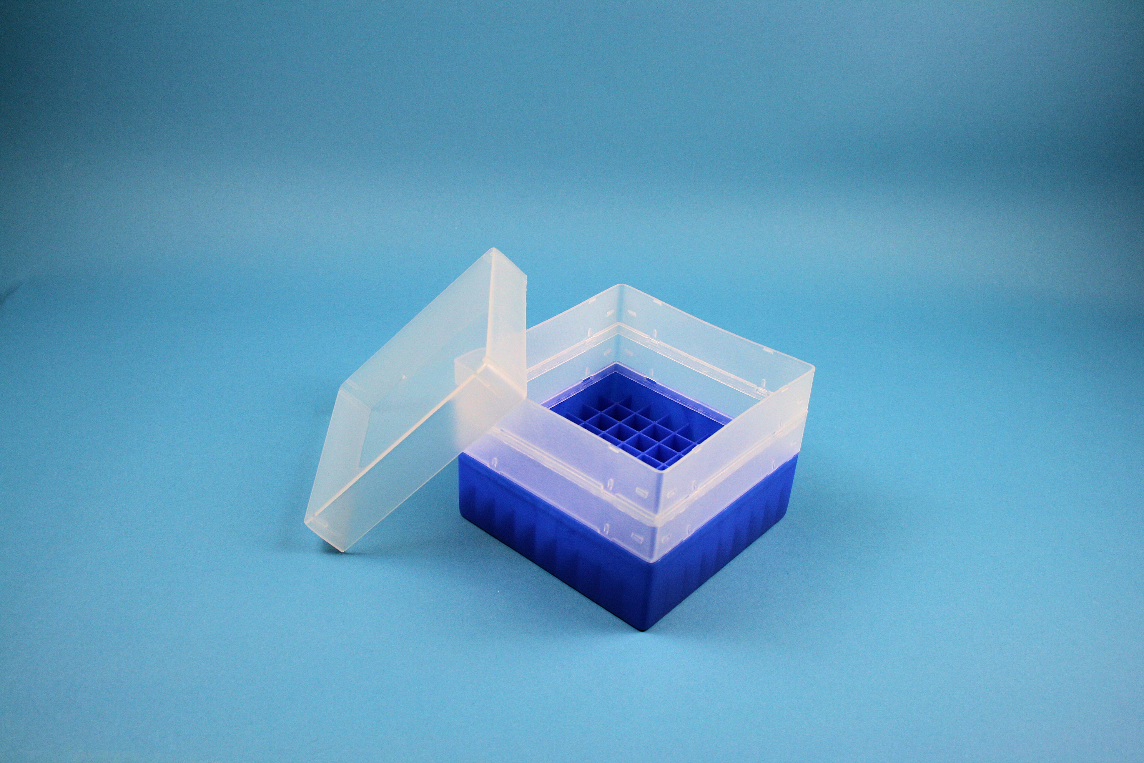 EPPi Box 105, 9x9, n-blå, 105mm, fast, PP, 12,5mm