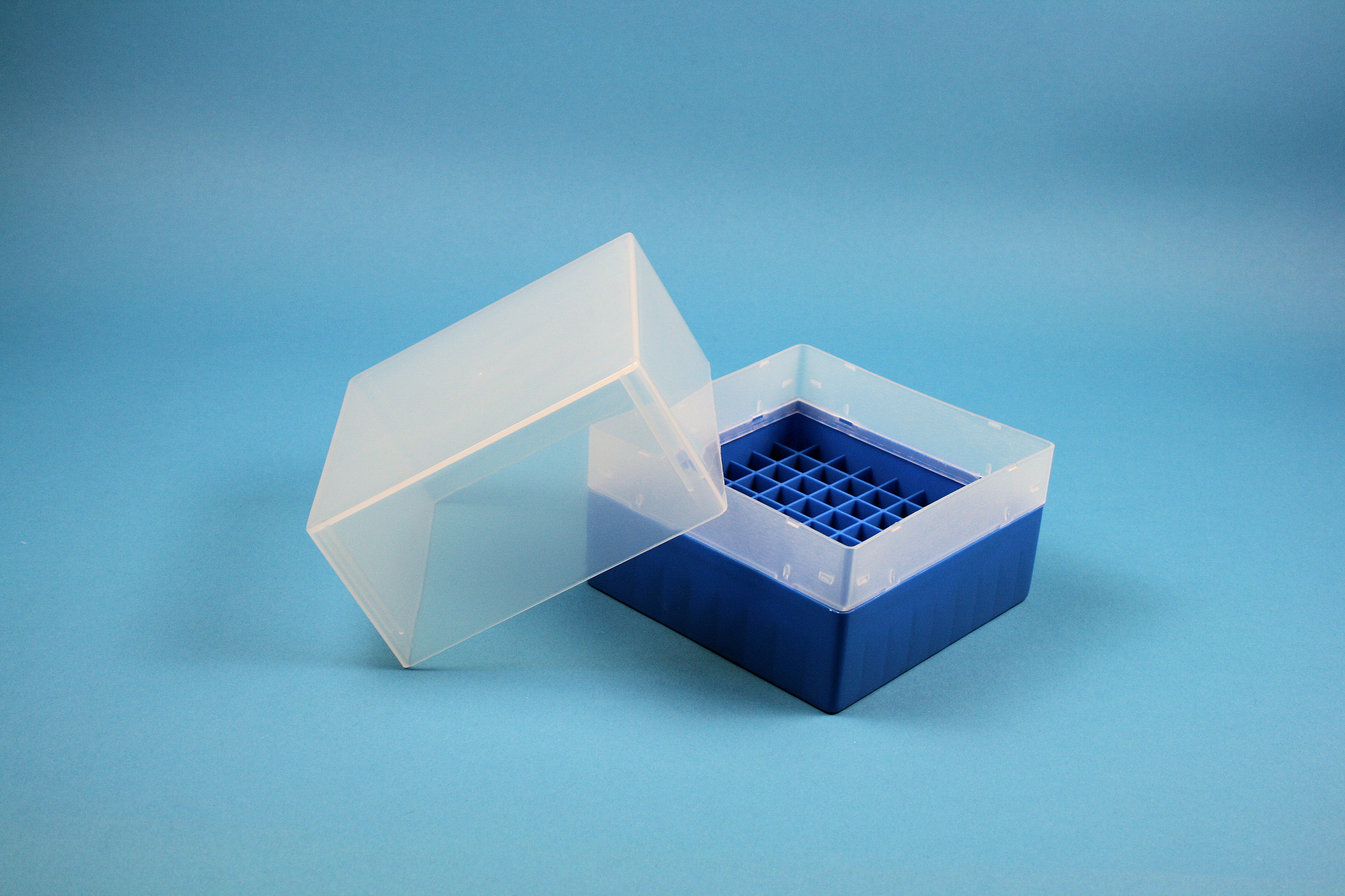 EPPi Box 122, 9x9, blå, 122mm, fast, PP, 12,5mm