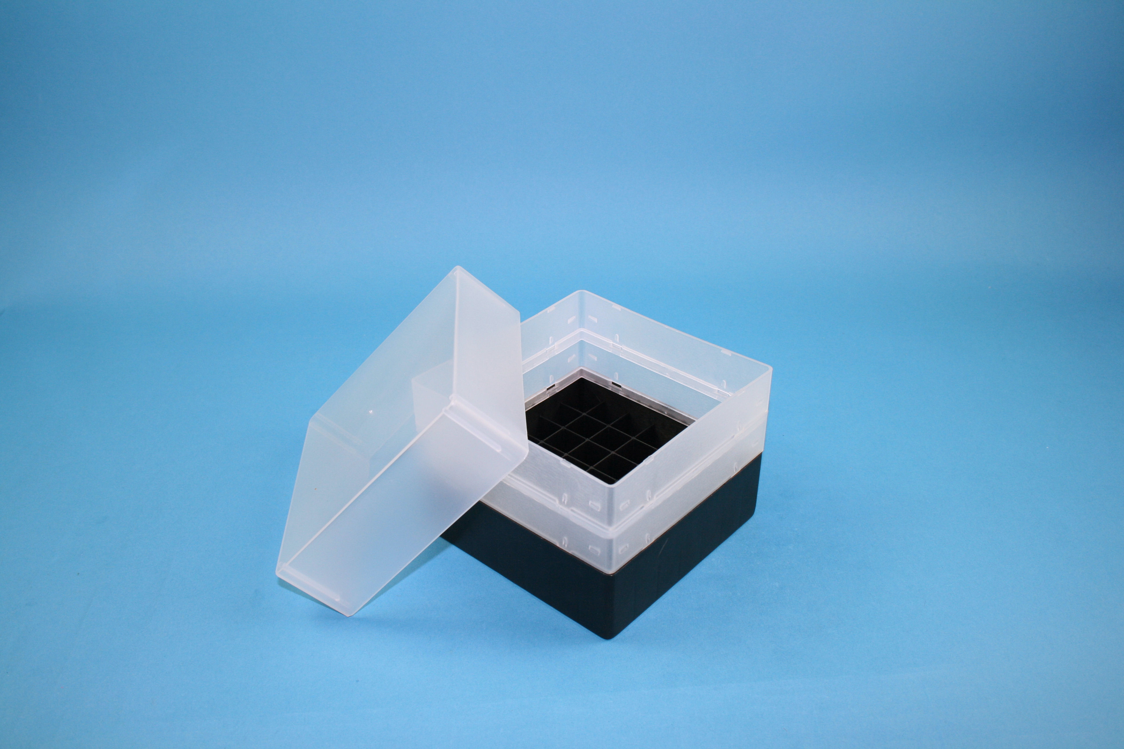 EPPi Box 128, 7x7, sort, 128mm, fast, PP, 16,5mm