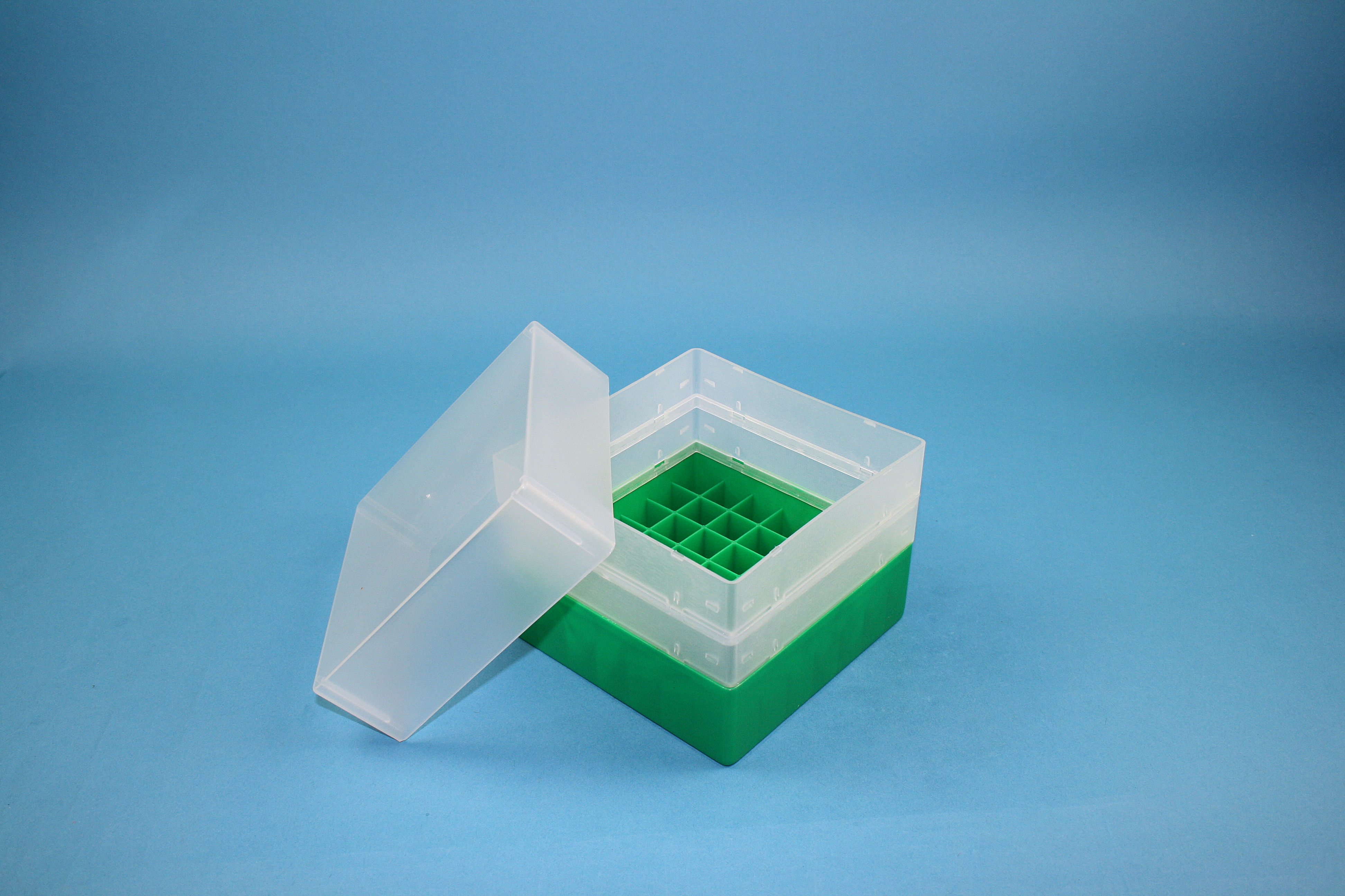 EPPi Box 128, 7x7, grøn, 128mm, fast, PP, 16,5mm