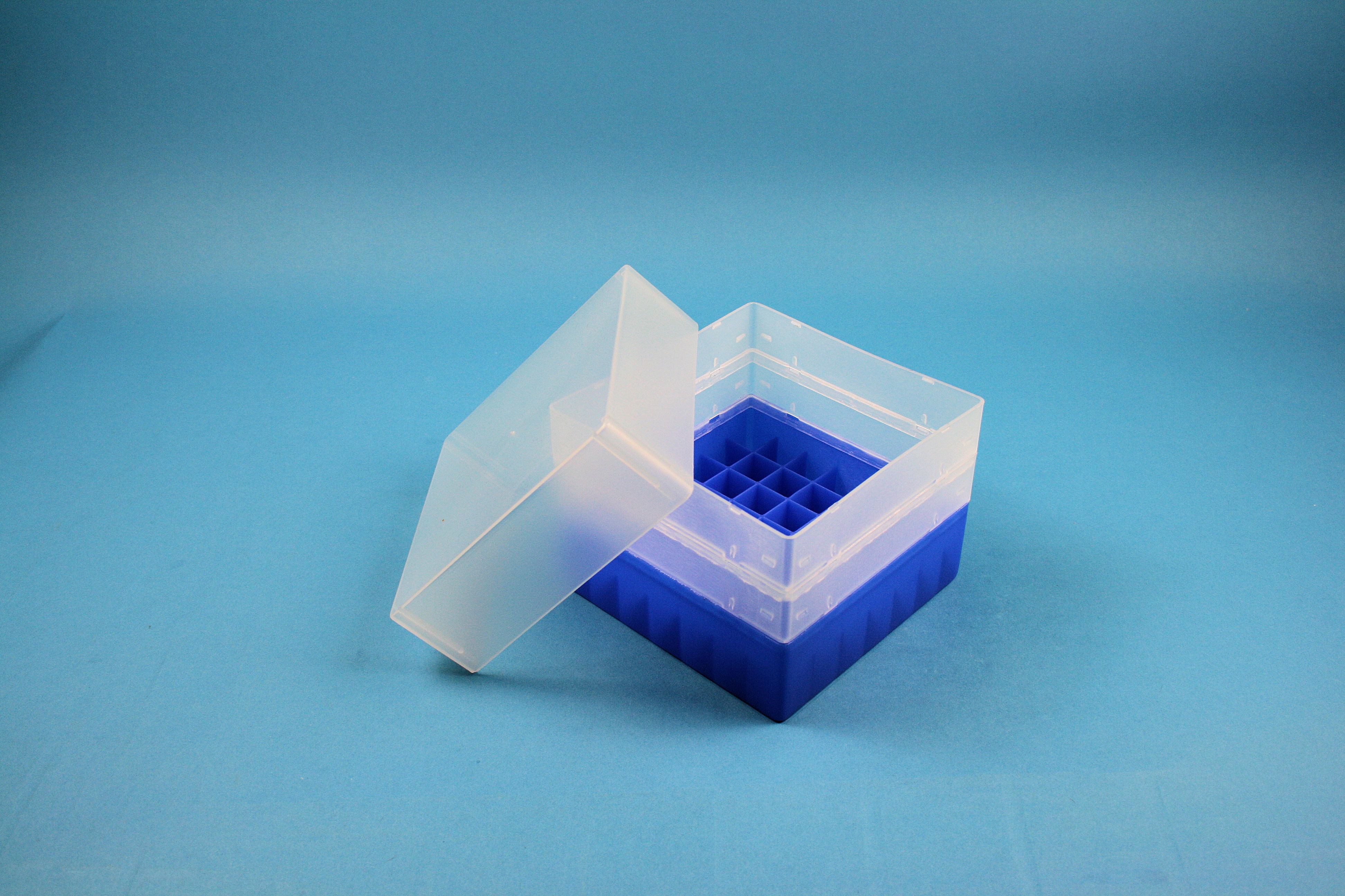 EPPi Box 128, 7x7, n-blå, 128mm, fast, PP, 16,5mm