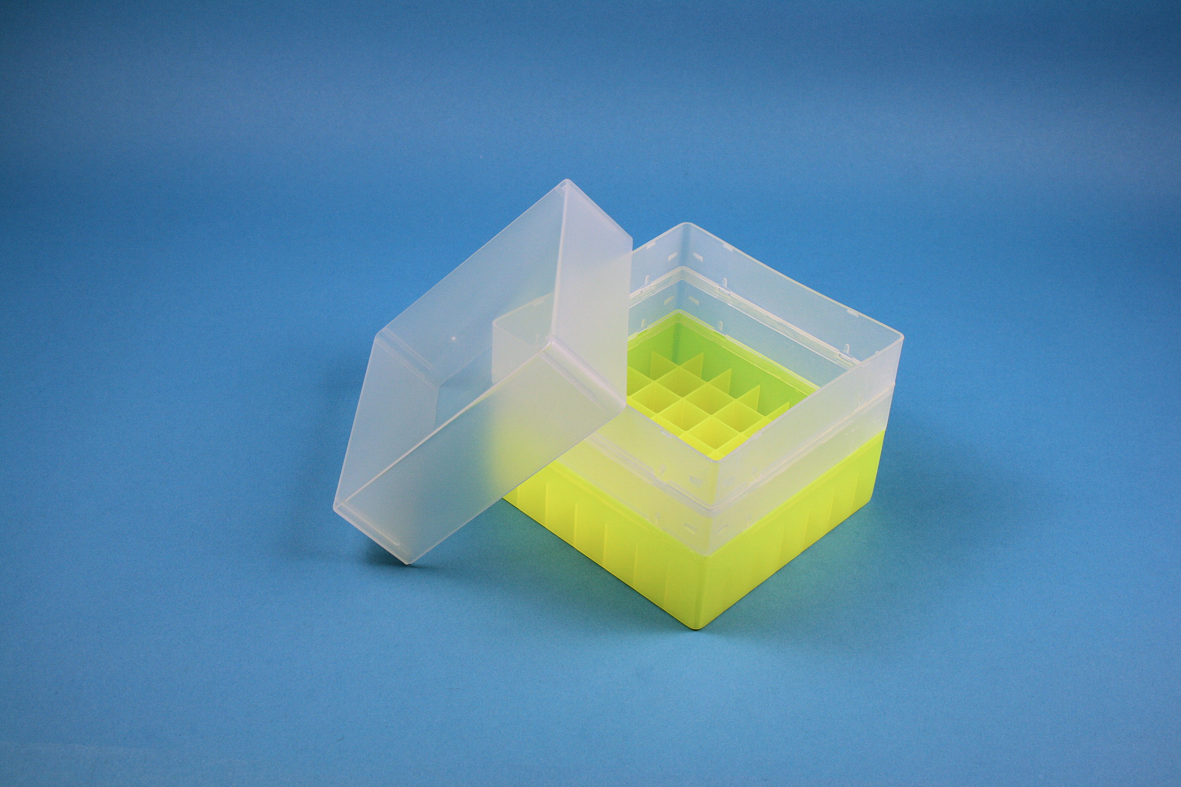 EPPi Box 128, 7x7, n-gul, 128mm, fast, PP, 16,5mm