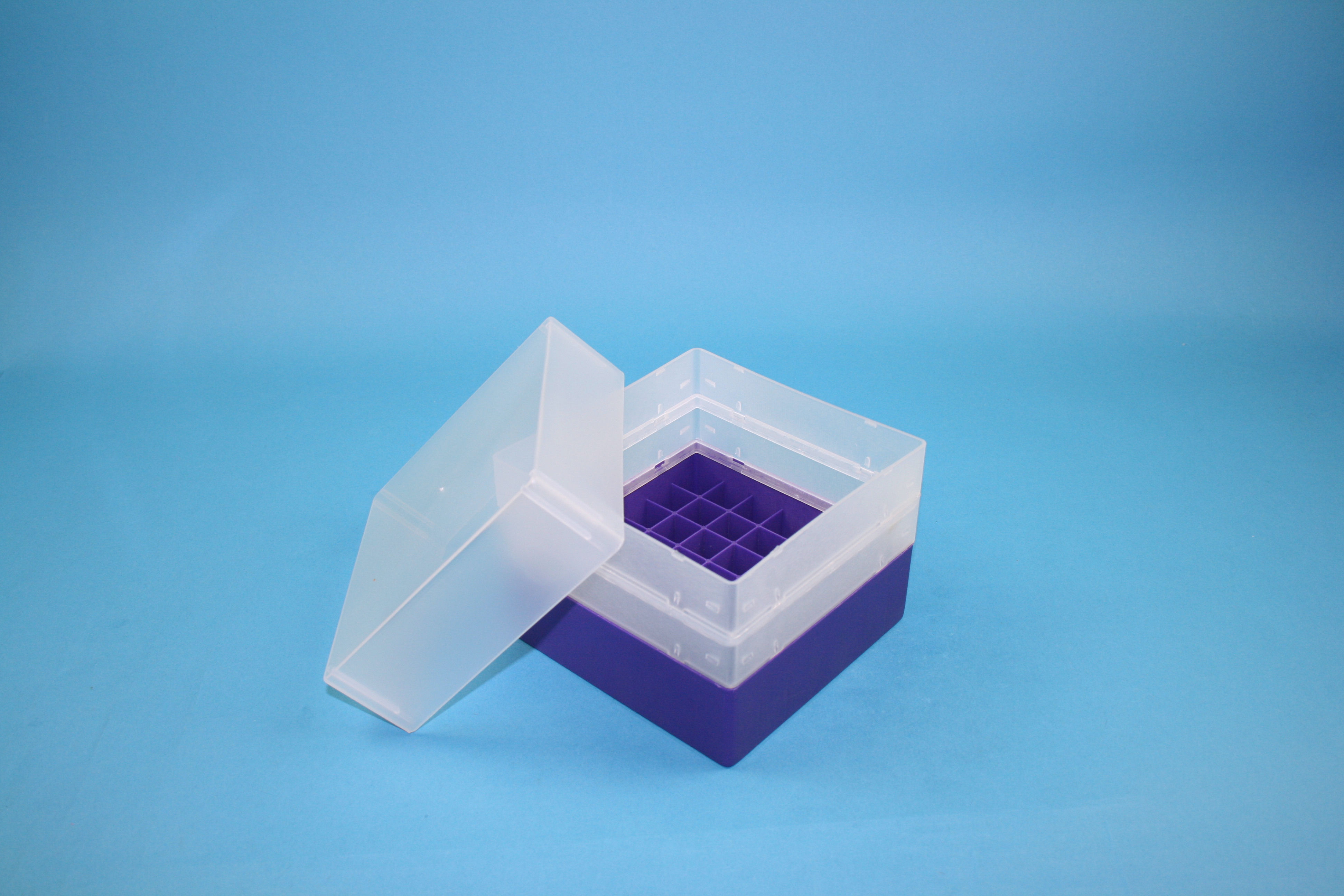 EPPi Box 128, 7x7, lilla, 128mm, fast, PP, 16,5mm