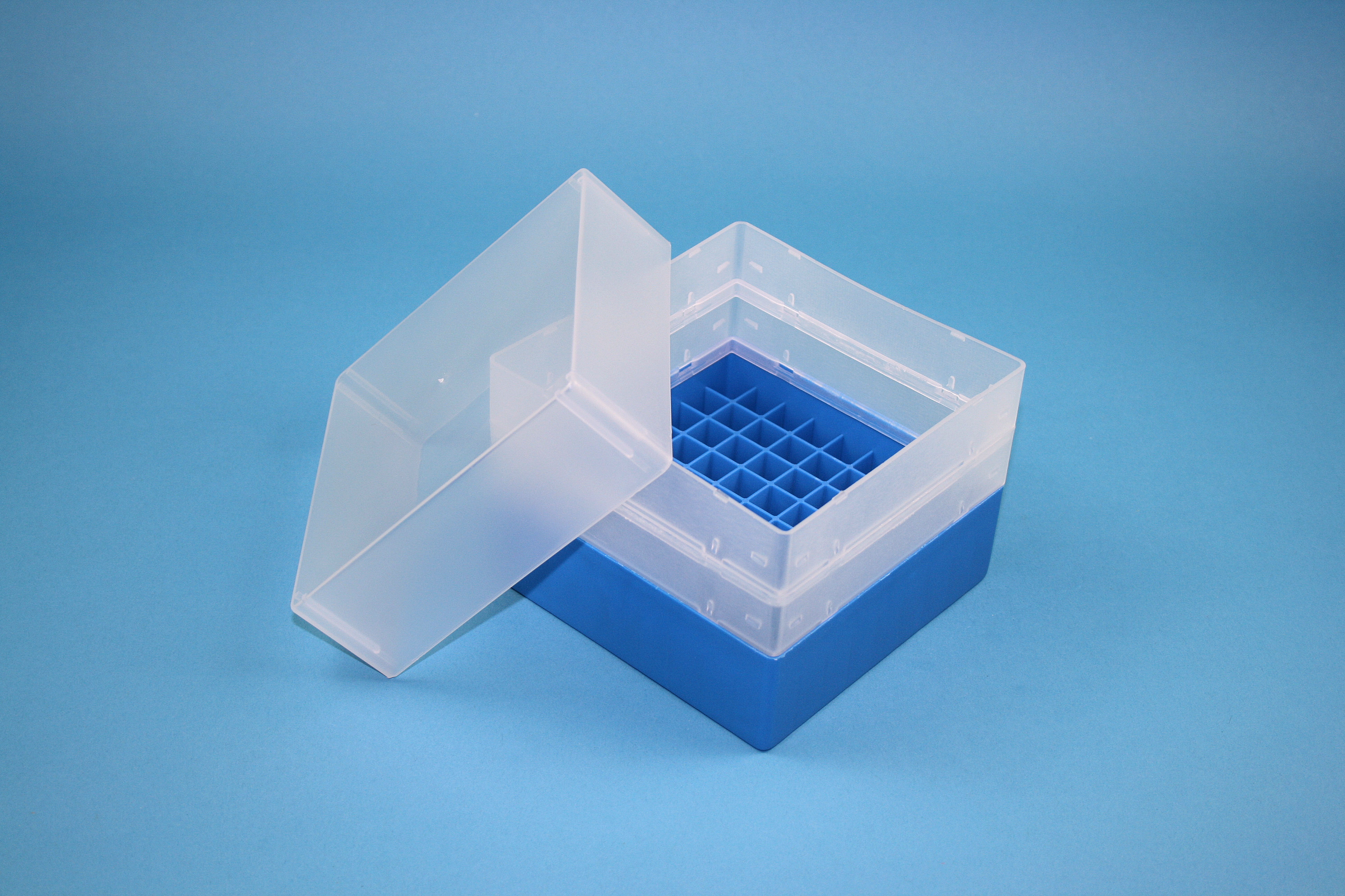 EPPi Box 128, 9x9, blå, 128mm, fast, PP, 12,5mm