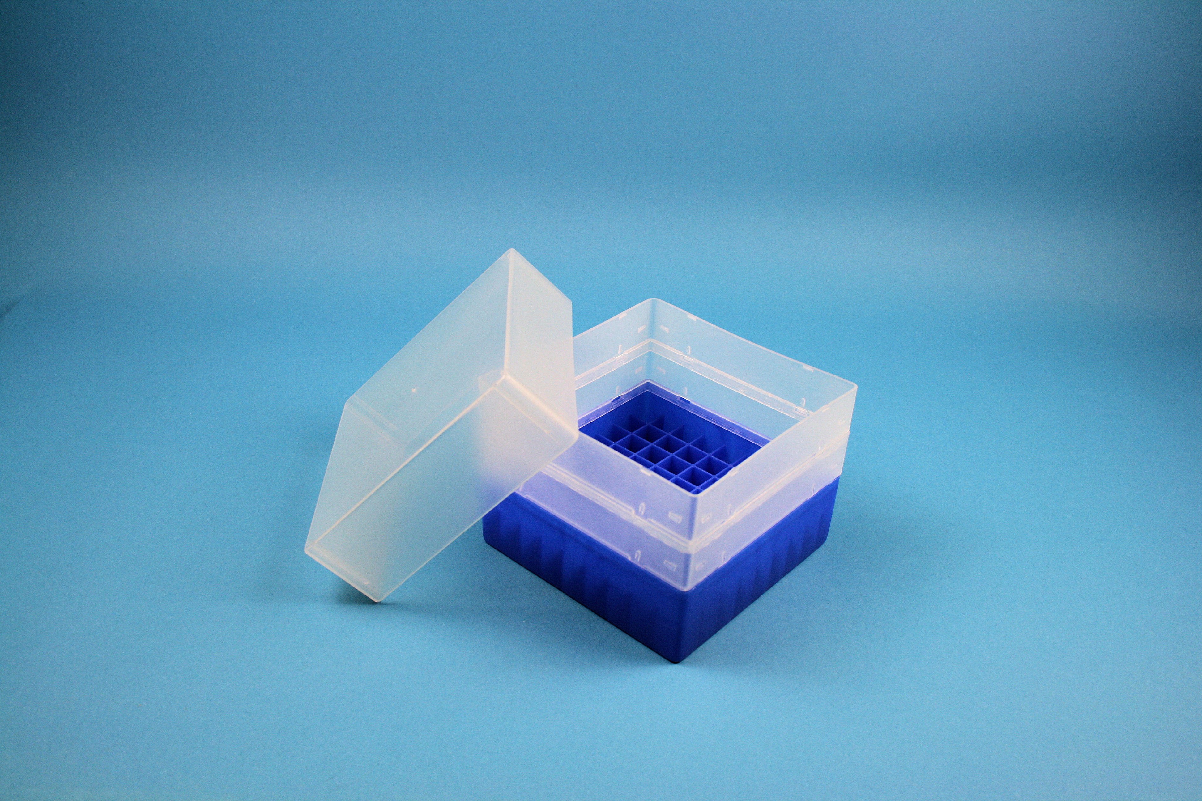 EPPi Box 128, 9x9, n-blå, 128mm, fast, PP, 12,5mm