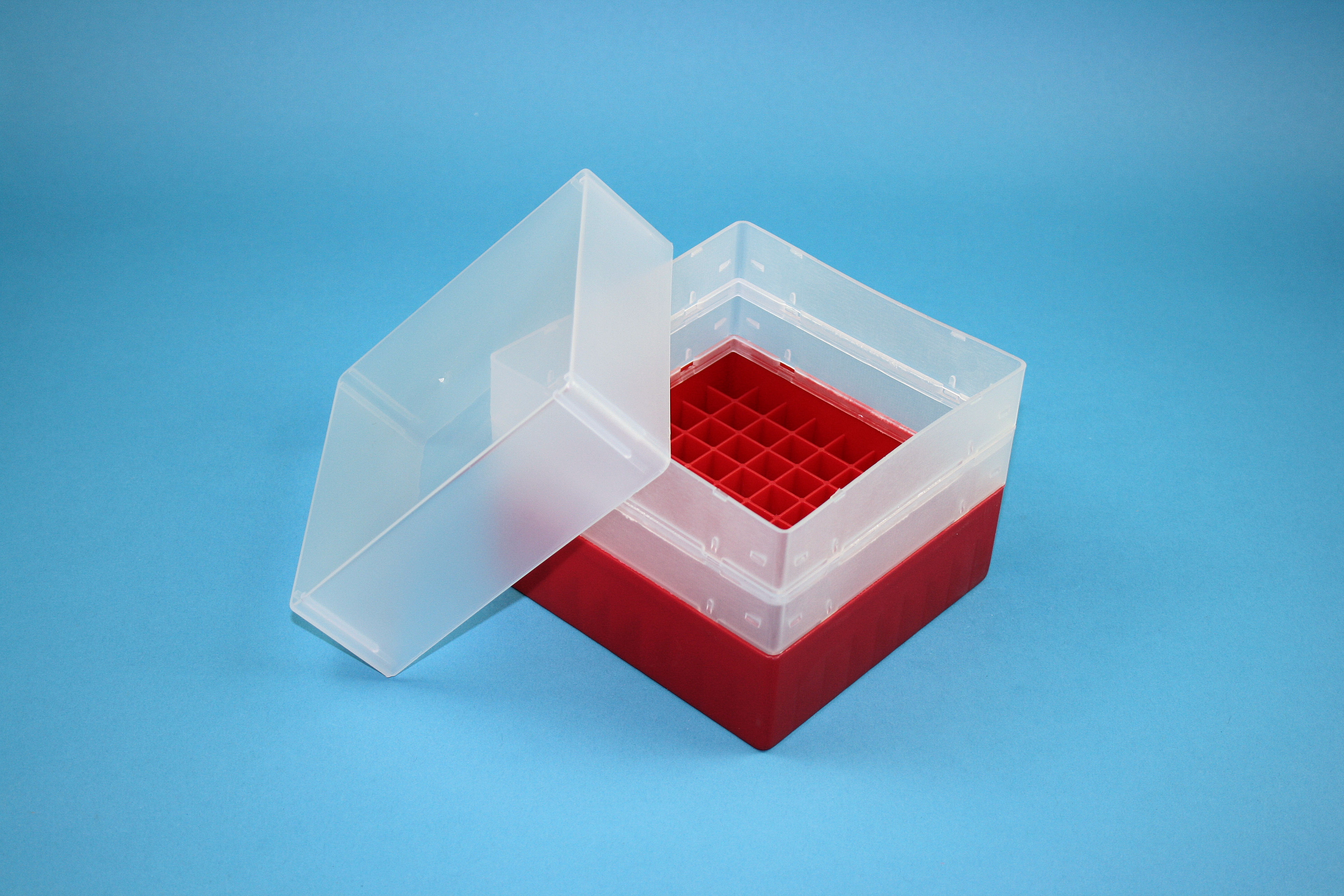 EPPi Box 128, 9x9, rød, 128mm, fast, PP, 12,5mm