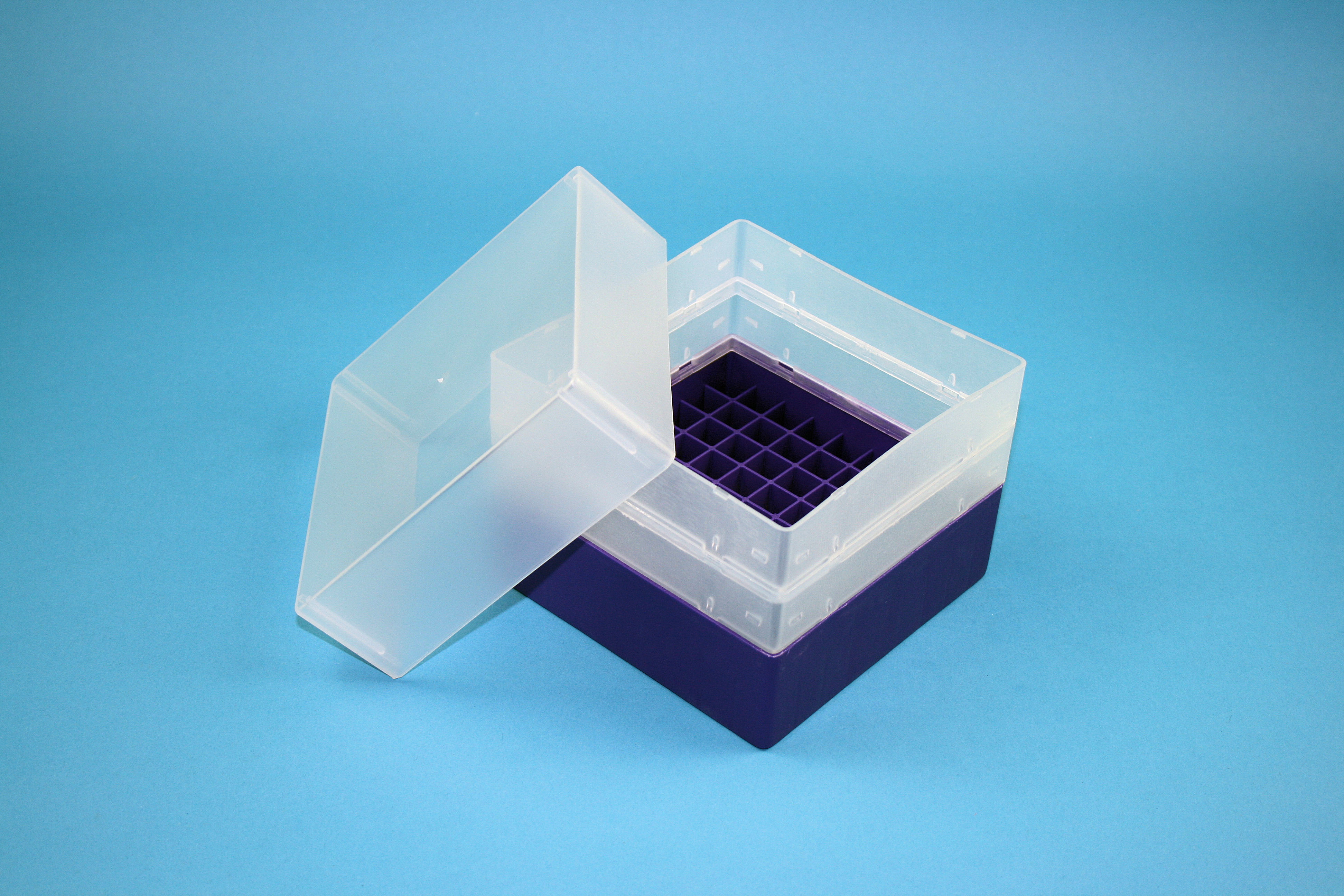 EPPi Box 128, 9x9, lilla, 128mm, fast, PP, 12,5mm