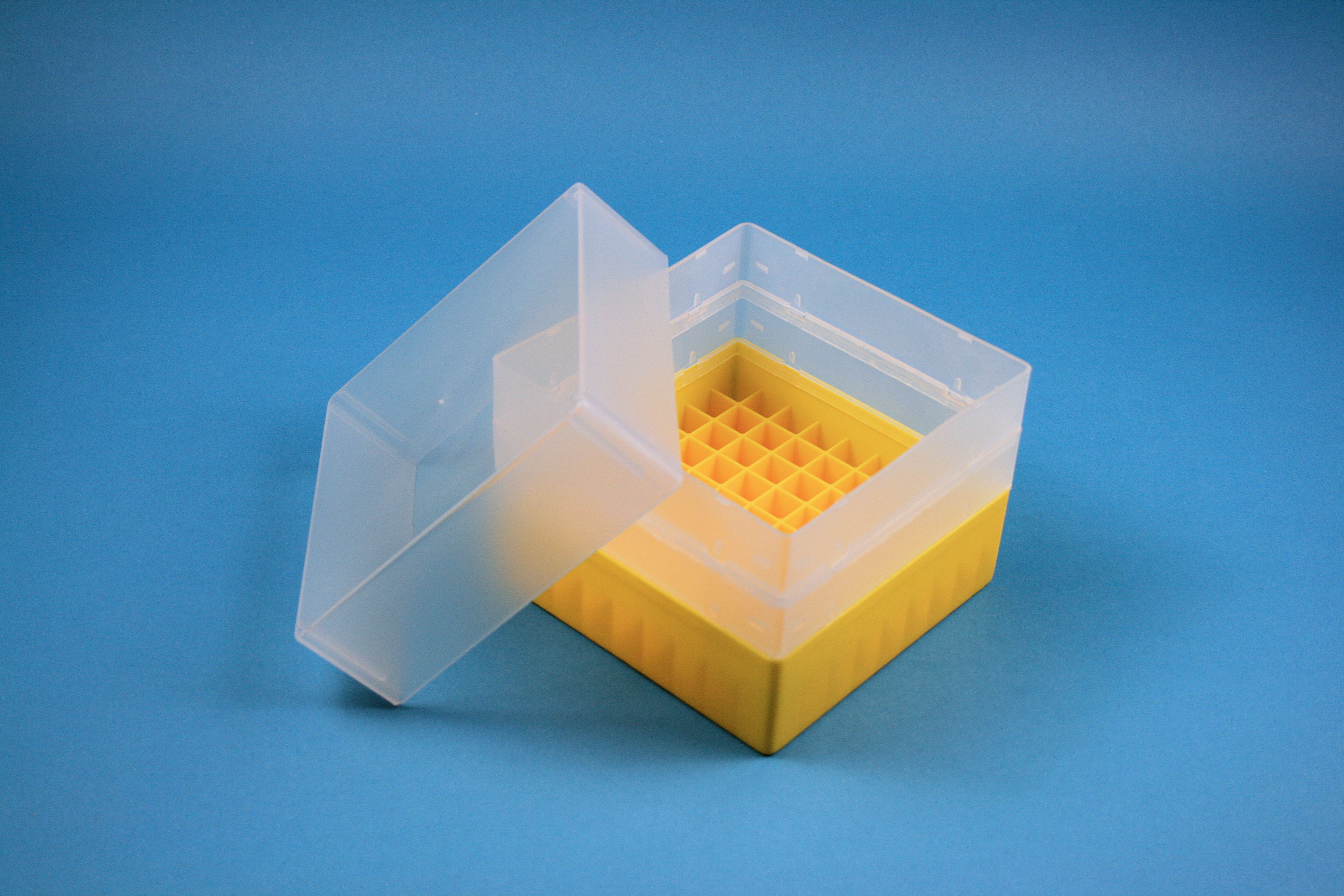 EPPi Box 128, 9x9, gul, 128mm, fast, PP, 12,5mm
